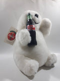 1997 Play By Play Coca Cola Polar Bear Holding Bottle Stuffed Animal Plush with Tags