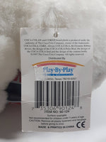 1997 Play By Play Coca Cola Polar Bear Holding Bottle Stuffed Animal Plush with Tags