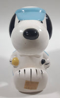 Vintage United Features Syndicate Snoopy Tennis Player Themed Ceramic Coin Bank