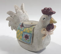 Hen Chicken Resin Votive Candle Holder