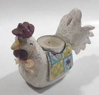 Hen Chicken Resin Votive Candle Holder