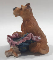 Dog on Blanket Resin Ornament