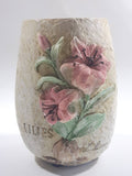 Lilies Liliaceae Pink Lily Flower 6" Pottery Vase