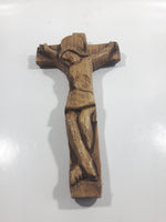 Villa Luigi Hand Carved Wood Crucifix Cross 8 1/2"