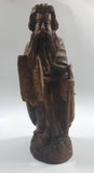 Moses Highly Detailed Carved Wood Sculpture with Removable Cane Walking Stick 9 3/4"