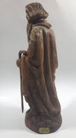 Moses Highly Detailed Carved Wood Sculpture with Removable Cane Walking Stick 9 3/4"