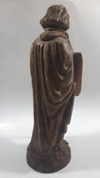 Moses Highly Detailed Carved Wood Sculpture with Removable Cane Walking Stick 9 3/4"