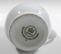 Kahla "Yellow Tea Rose" White Porcelain Creamer - German Democratic Republic