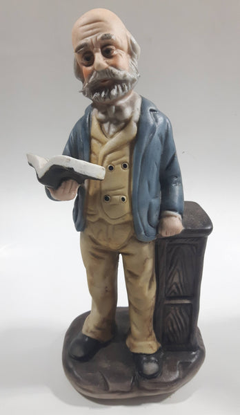 Himark Giftware Professor Lecturer Man Holding an Open Book Porcelain Figurine