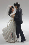 Bride Groom Dancing Couple Wedding Cake Topper 5 3/4" Tall Figure