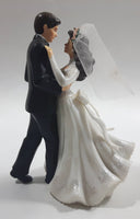 Bride Groom Dancing Couple Wedding Cake Topper 5 3/4" Tall Figure