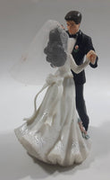 Bride Groom Dancing Couple Wedding Cake Topper 5 3/4" Tall Figure