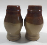 Vintage Stoneware Drip Glaze Salt and Pepper Shakers