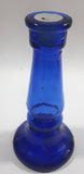 Pedestal Style Cobalt Blue Glass Candlestick Holder