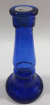 Pedestal Style Cobalt Blue Glass Candlestick Holder