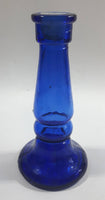 Pedestal Style Cobalt Blue Glass Candlestick Holder