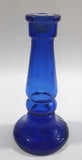 Pedestal Style Cobalt Blue Glass Candlestick Holder