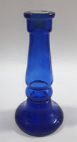 Pedestal Style Cobalt Blue Glass Candlestick Holder