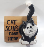 Cat Scans Done Here Layered Wood Decorative Plaque