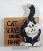 Cat Scans Done Here Layered Wood Decorative Plaque