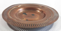 Vintage Engraved Copper Metal Ashtray