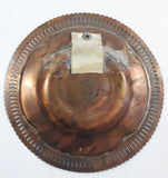 Vintage Engraved Copper Metal Ashtray