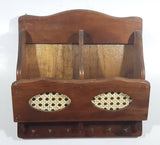 Vintage Wooden Mail and Key Holder
