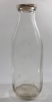 2% Homo 10" Tall Glass Milk Bottle with Cap