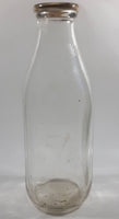 2% Homo 10" Tall Glass Milk Bottle with Cap