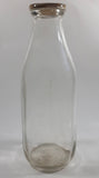 2% Homo 10" Tall Glass Milk Bottle with Cap