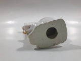Miniature Vintage Style White Ceramic Toilet with Pull Chain Tank 4.75 Inch Tall
