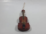 Miniature 5" Long Wood Violin Instrument Hanging Tree Ornament