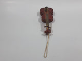 Miniature 5" Long Wood Violin Instrument Hanging Tree Ornament