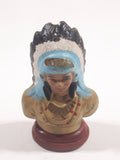 Small Hand Painted Indian Chief Aboriginal Ceramic Salt or Pepper Shaker (Single)