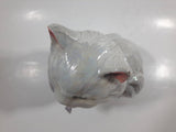 Cute Cat Hand Painted Mother of Pearl Iridescent Paint 6 1/2" Tall Ceramic Coin Bank