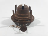 Antique Queen Mary Metal Oil Lamp Burner