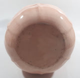 Vintage Flower Embossed Pitcher and Bowl Pink Ceramic Pottery Jug