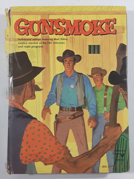 Vintage 1958 Columbia Broadcasting System Gunsmoke Authorized TV Edition featuring Matt Dillon Paper Cover Book By Robert Turner