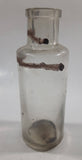 Vintage 5" Tall Clear Glass Bottle - No Cork