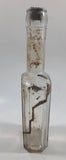 Vintage 8" Tall Clear Glass Bottle - Partial Cork