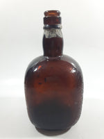 7 1/2" Tall Brandy Amber Brown Glass Bottle