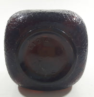 7 1/2" Tall Brandy Amber Brown Glass Bottle