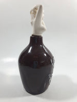 Vintage LAY OFF This is the Old Man's Private Stock Topless Woman Whisky Jug Decanter Pottery Bottle