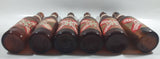 Vintage 9" Tall Lucky Lager Extra Dry Beer Amber Brown Glass Bottle Set of 6