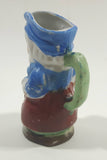 Vintage Toby Style Colonial Woman Miniature Ceramic Pottery Figurine Mug Cup Made in Japan