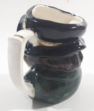 Vintage Toby Style Face Head Hand Painted Ceramic Pottery Figurine Mug Cup 3 5/8" Tall Made in Japan