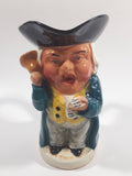 Vintage Burlington Ware Toby Style Oyez Town Cryer Hand Painted Ceramic Pottery Figurine Jug Pitcher 6" Tall Made in England