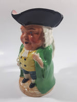 Vintage Burlington Ware Toby Style Squeaker Hand Painted Ceramic Pottery Figurine Jug Pitcher 6 1/4" Tall Made in England