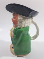 Vintage Burlington Ware Toby Style Squeaker Hand Painted Ceramic Pottery Figurine Jug Pitcher 6 1/4" Tall Made in England