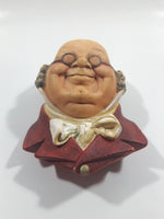 Vintage 1964 Bossons England Mr Pickwick Chalkware 3D Face Head Wall Decor